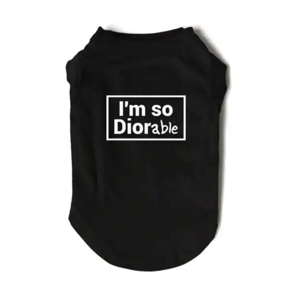 Dog Pet/Puppy MEDIUM Designer Inspired T-Shirt Vest Apparel‎ Costumes Clothing - Picture 1 of 2